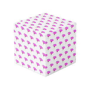 Pink Daisy Cube