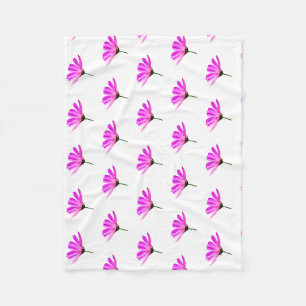 Pink Daisy Fleece Blanket