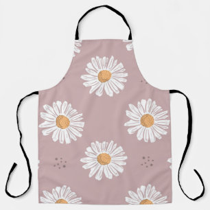 Pink Daisy: Floral Repeat Pattern. Apron