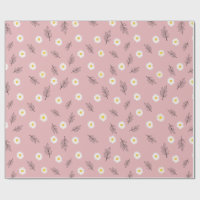 Pink Daisy Floral Wrapping Paper| Special Occasion