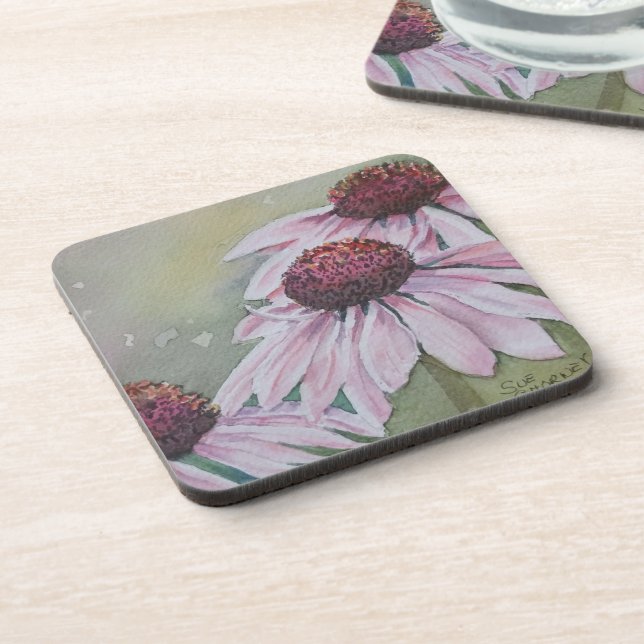 PINK DAISY FLOWER COASTERS (Left Side)