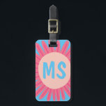 Pink Daisy Flower CUSTOMIZED INITIALS Luggage Tag<br><div class="desc">Get ready for your vacation with this cheerful luggage tag - you can add your contact details to the other side or select a single sided design. Hand drawn design by me for you! Change the colour or font of the lettering as you like. Check my shop for more patterns...</div>