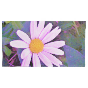 Pink Daisy Flower Pillowcase