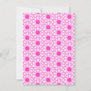 Pink Daisy Illustration Card