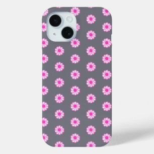 Pink Daisy Illustration iPhone 15 Case