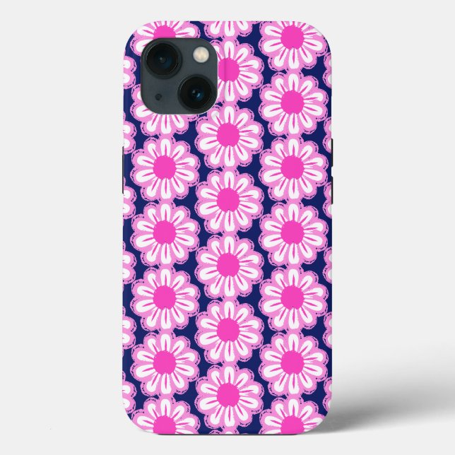 Pink Daisy Illustration Case-Mate iPhone Case (Back)