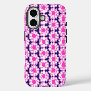 Pink Daisy Illustration iPhone 16 Case