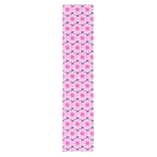 Pink Daisy Illustration Short Table Runner