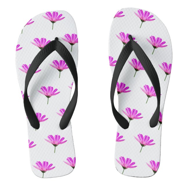 Pink Daisy  Jandals (Footbed)