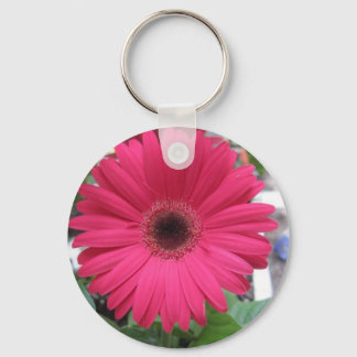 Pink Daisy Key Ring