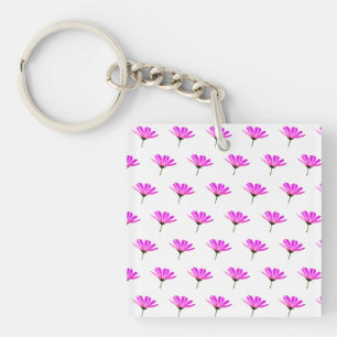 Pink Daisy Key Ring