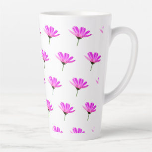 Pink Daisy Latte Mug