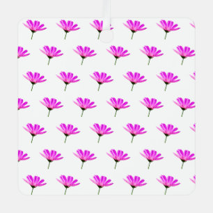 Pink Daisy Metal Tree Decoration