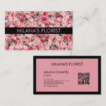 Pink Daisy Modern Trendy Flower Florist Business