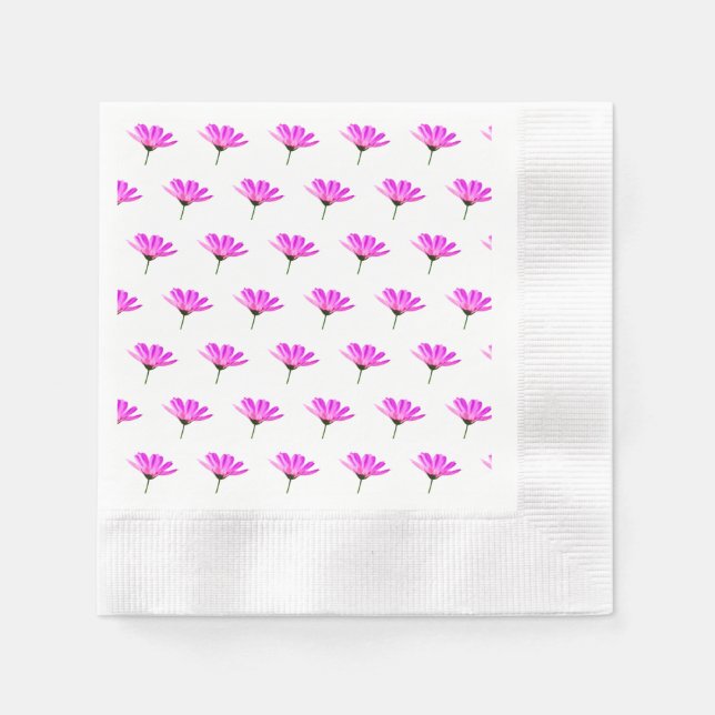 Pink Daisy Napkin (Front)