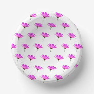 Pink Daisy  Paper Plate