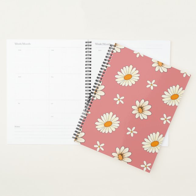 Pink Daisy  Pattern  Planner (Display)