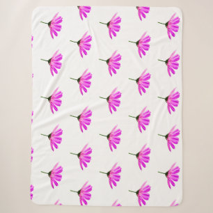 Pink Daisy Sherpa Blanket