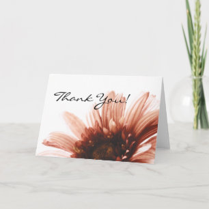Pink Daisy Thank You Card