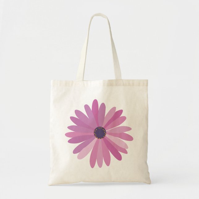 Pink Daisy Tote Bag (Front)