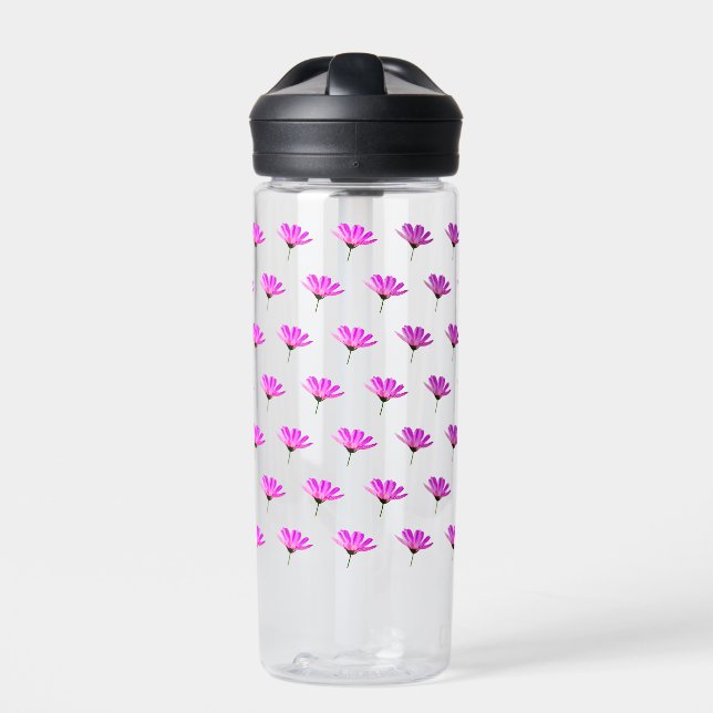Pink Daisy  Water Bottle (Front)