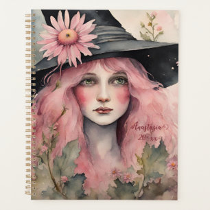 Pink Daisy Witch Planner