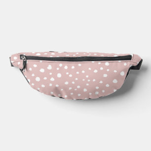 Pink Dalmatian Spots, Dalmatian Dots, Dotted Print Bum Bags