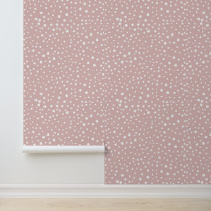 Pink Dalmatian Spots, Dalmatian Dots, Dotted Print Wallpaper