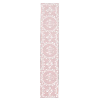 Pink Damask Beautiful Country Shabby Chic Medium Table Runner