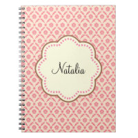 Pink Damask Cream Flower