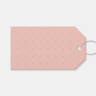 Pink Damask Elegant Floral Chic Gift Tags