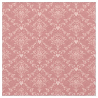 Pink Damask Fabric