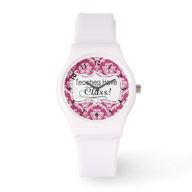 Pink Damask, Teachers Have Class Watch (Front)
