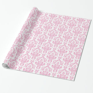 Pink Damask Wrapping Paper