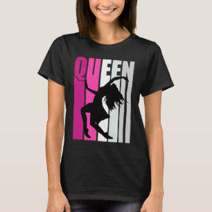Pink Dance Queen Colourful Expressive Practice Dau T-Shirt