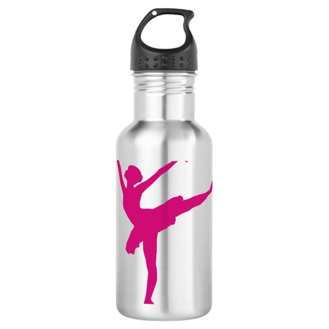 pink dancer 710 ml water bottle (Front)