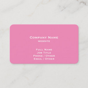 Pink Dandelion Business Card
