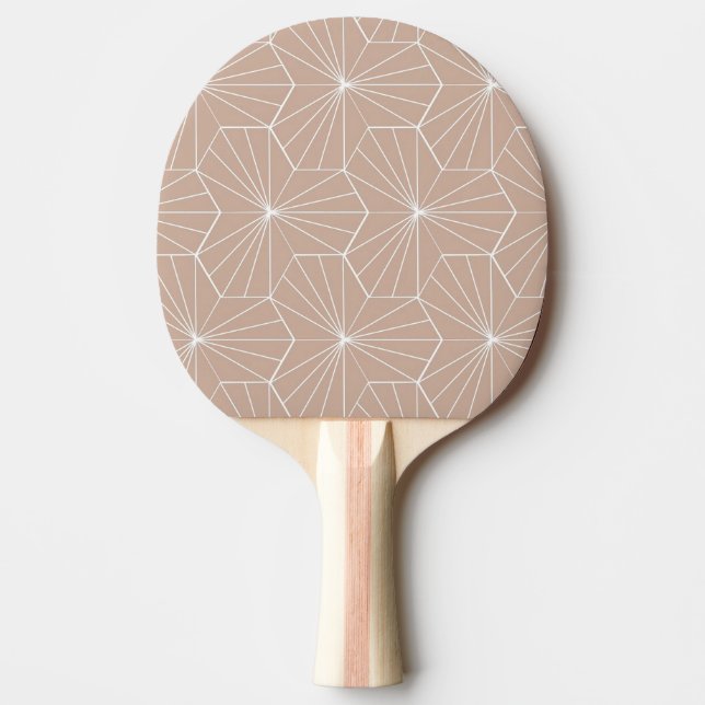 Pink Dandelion Hex Tile  Ping Pong Paddle (Front)