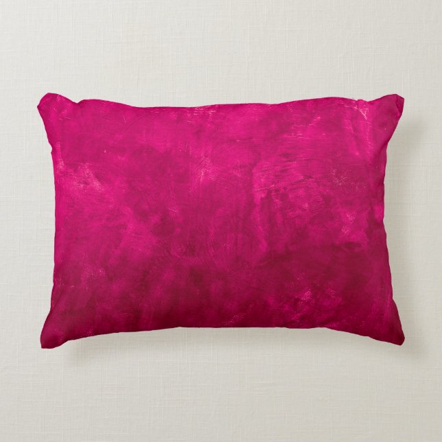 Pink Dark Wall: Abstract Texture. Decorative Cushion (Front)