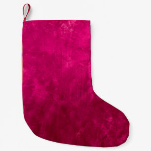 Pink Dark Wall: Abstract Texture. Small Christmas Stocking