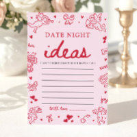 Pink Date Night Ideas Bridal Shower Game 