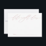Pink Date Night Ideas Newlywed Keepsake Card<br><div class="desc">These beautifully designed cards offer a unique way for wedding guests to share their favourite date night ideas with the bride and groom. Ideal for adding a personal touch to your special day, these cards ensure cherished keepsakes for the happy couple. Perfect for wedding receptions, bridal showers, and engagement parties....</div>