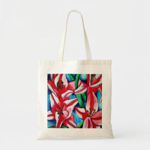 Pink Day lily watercolor art painting Tote Bag