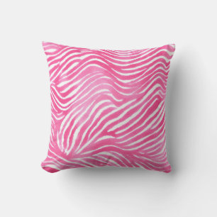 Pink Design Pillow, Pink Watercolour Aesthetic Cushion