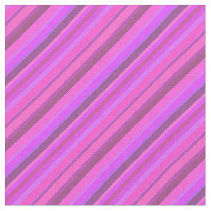 Pink diagonal stripes fabric