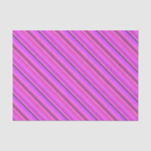 Pink diagonal stripes tissue paper