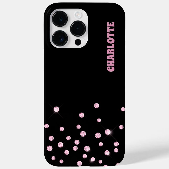 Pink Diamond Confetti  Case-Mate iPhone Case (Back)