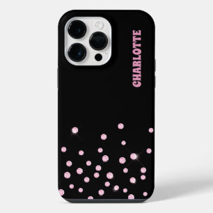 Pink Diamond Confetti iPhone 14 Pro Max Case