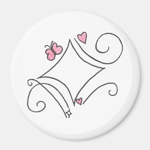 Pink diamond magnet