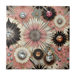Pink Diamond Mid Century Modern Tile
